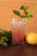 Minz-Pfirsisch-Sparkler