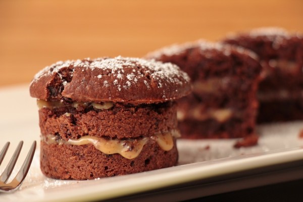 Schokomuffins mit Karamell