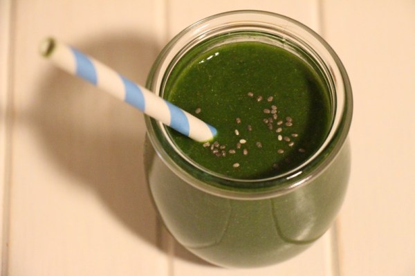 Green-Smoothie-mit Chia-Samen