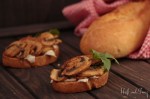 Ciabatta mit Pilzen und Mozarella - Ciabatte con funghi e mozzarella